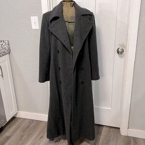 ISAAC MIZRAHI VINTAGE MERINO WOOL UNION MADE PEA COAT 6